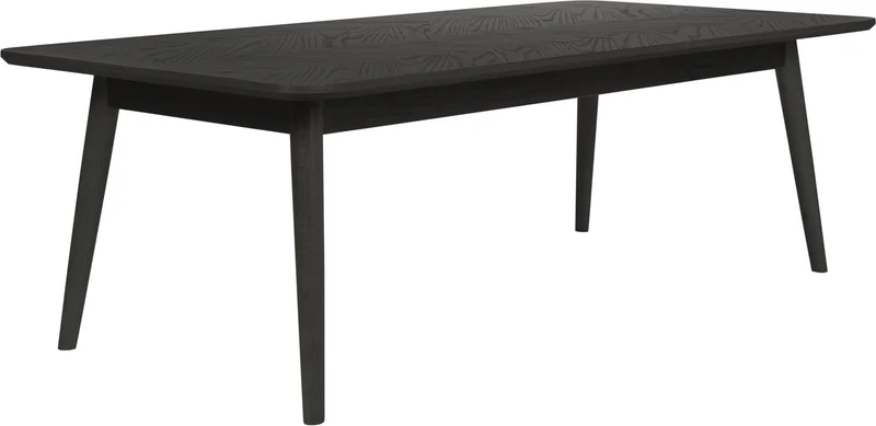 Couchtisch FABIO BLACK Eiche im Fischgrätmuster furniert 120 x 60 cm