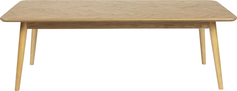 Couchtisch FABIO NATURAL Eiche im Fischgrätmuster furniert 120 x 60 cm