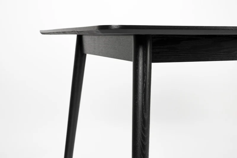 Esstisch FABIO BLACK Eiche Fischgrätmuster furniert 160 x 80 cm