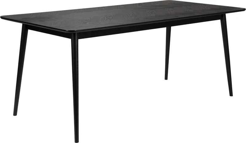 Esstisch FABIO BLACK Eiche Fischgrätmuster furniert 180 x 90 cm