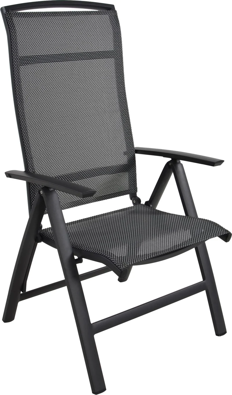Gartensessel Klappsessel LOTIS NEGRO Gestell Aluminium matt anthrazit