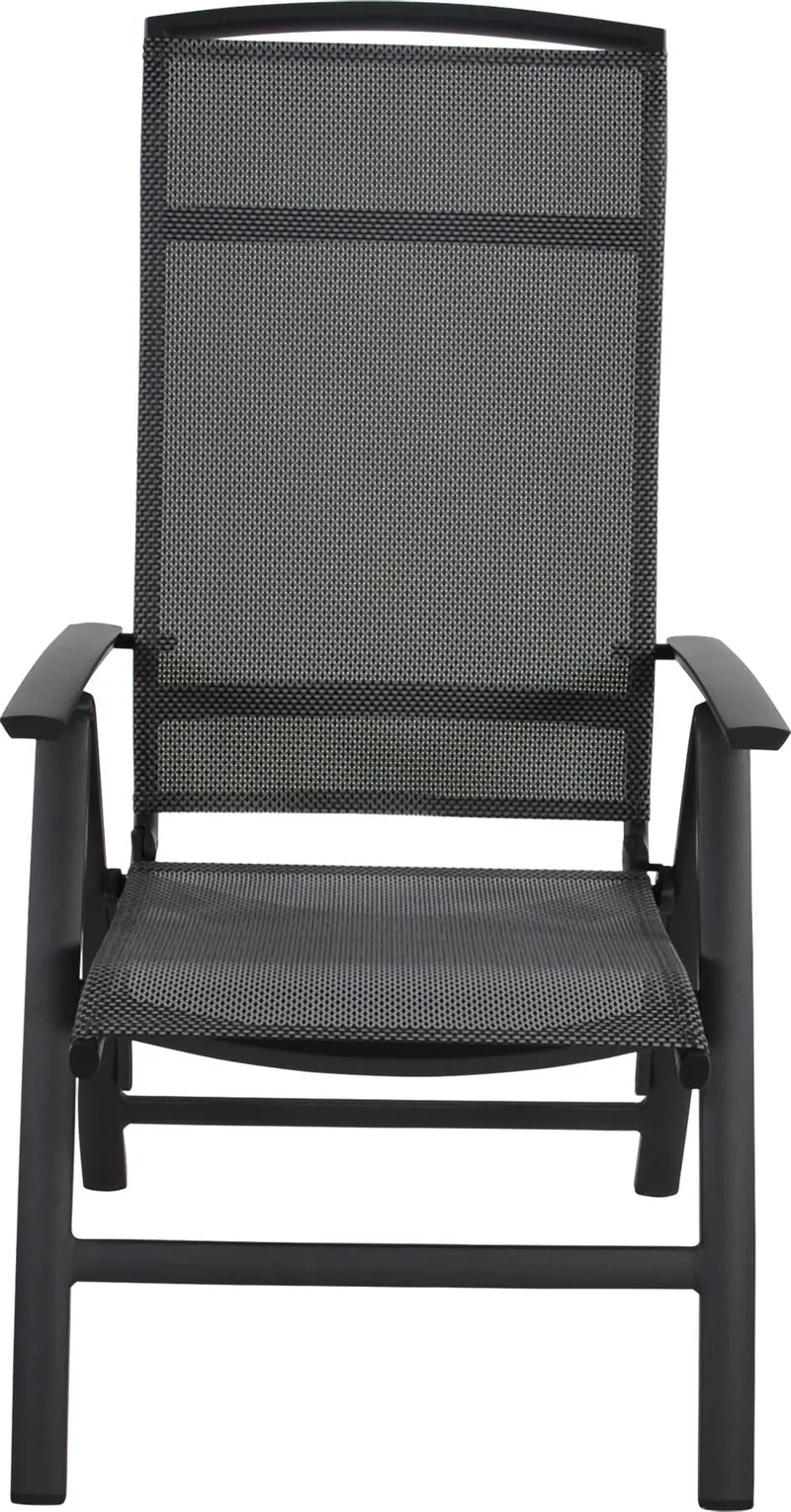 Gartensessel Klappsessel LOTIS NEGRO Gestell Aluminium matt anthrazit