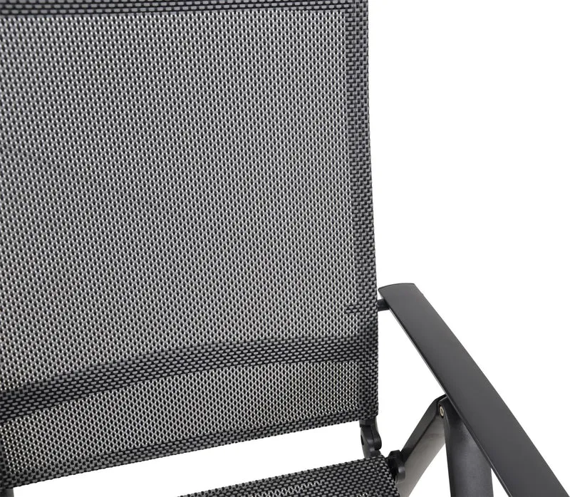 Gartensessel Klappsessel LOTIS NEGRO Gestell Aluminium matt anthrazit