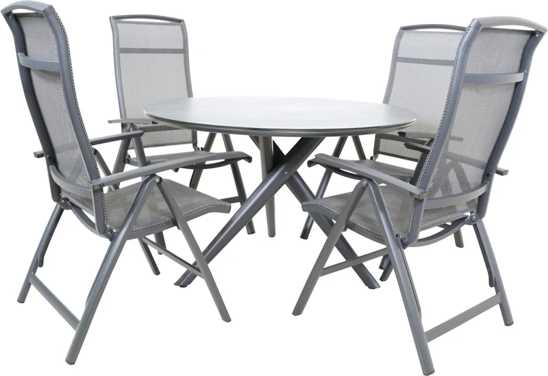 Gartensessel Klappsessel LOTIS NEGRO Gestell Aluminium matt anthrazit