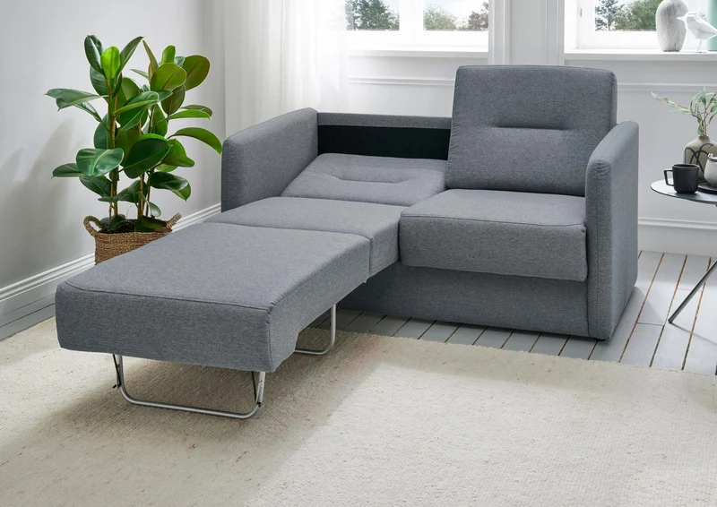 Schlafsofa Funktionssofa REGI Stoff Mango mit getrennten Liegeflächen