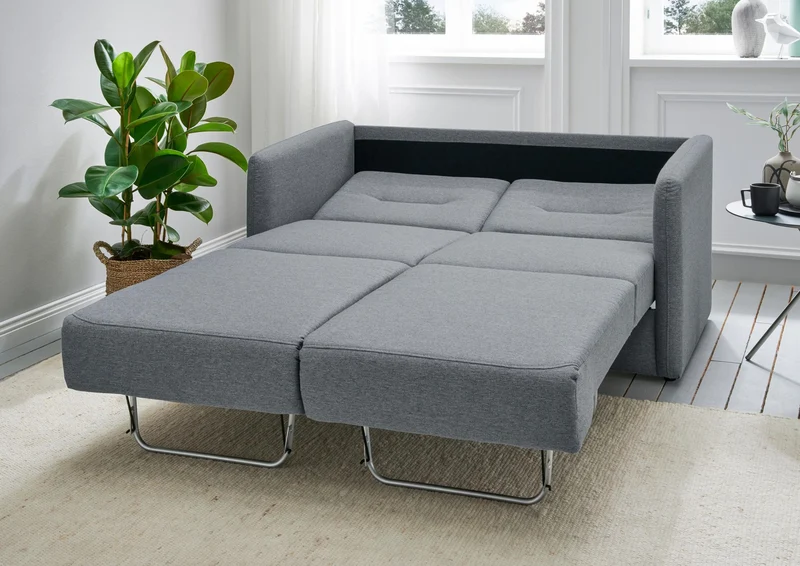 Schlafsofa Funktionssofa REGI Stoff Mango mit getrennten Liegeflächen