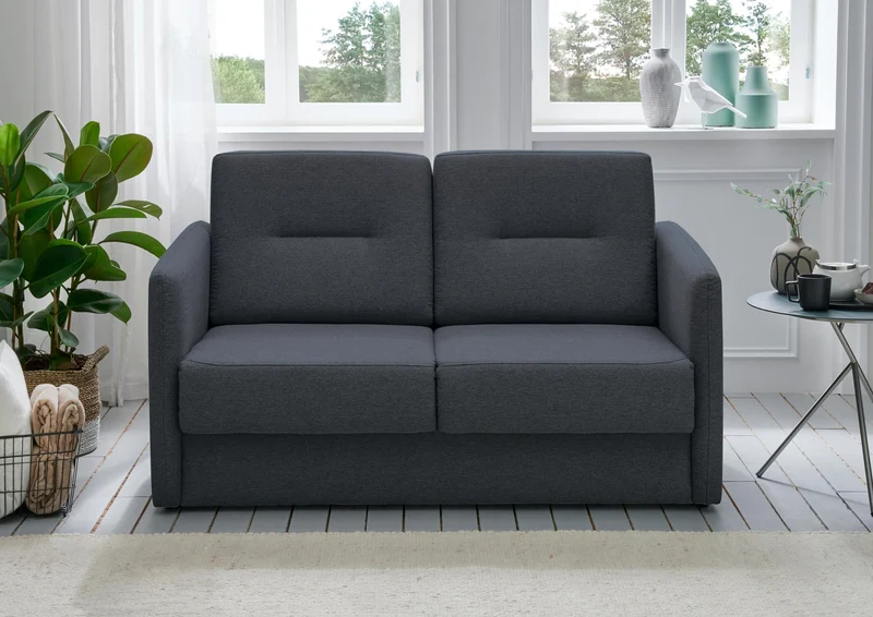Schlafsofa Funktionssofa REGI Stoff Mango mit getrennten Liegeflächen