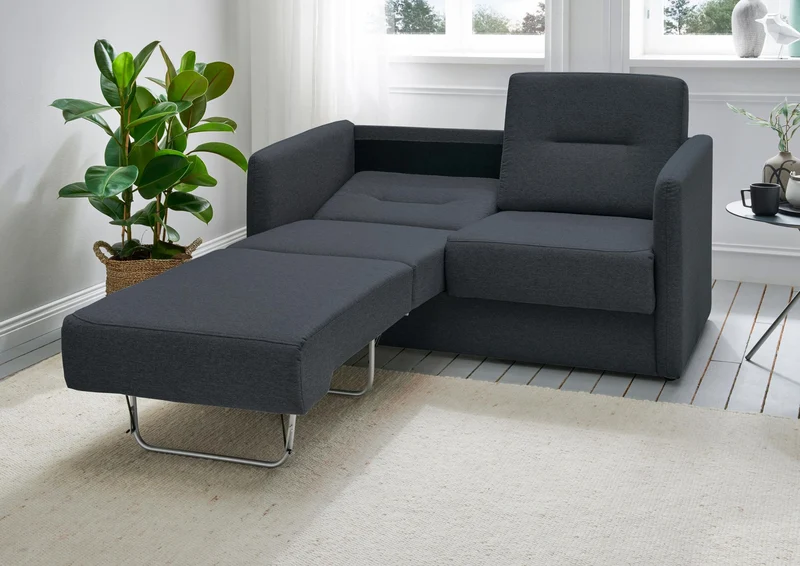 Schlafsofa Funktionssofa REGI Stoff Mango mit getrennten Liegeflächen