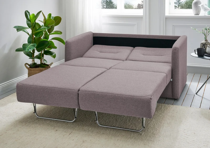 Schlafsofa Funktionssofa REGI Stoff Mango mit getrennten Liegeflächen