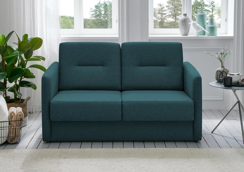 Schlafsofa Funktionssofa REGI Stoff Mango mit getrennten Liegeflächen