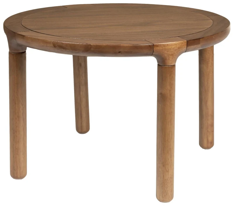 Couchtisch STORM rund Ø 60 cm von Zuiver Walnussfarbig lackiert