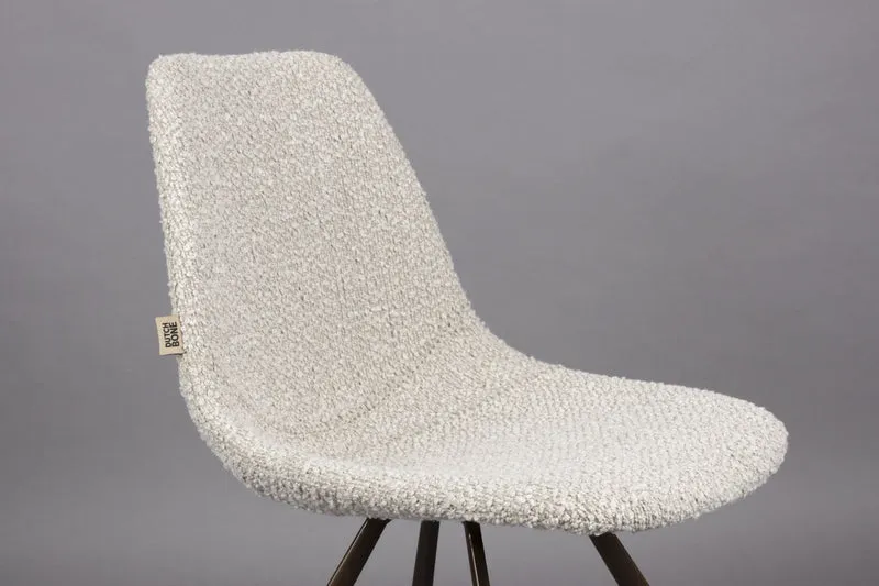 Esszimmerstuhl FRANKY Bouclé Beige von DutchBone