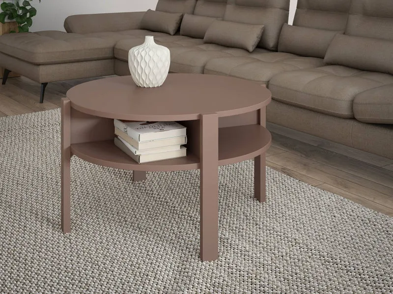 Couchtisch TOBAGO rund Ø 75 cm Terracotta, von Forte