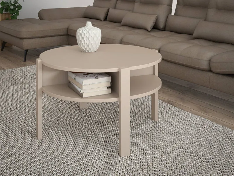Couchtisch TOBAGO rund Ø 75 cm Sandfarben, von Forte