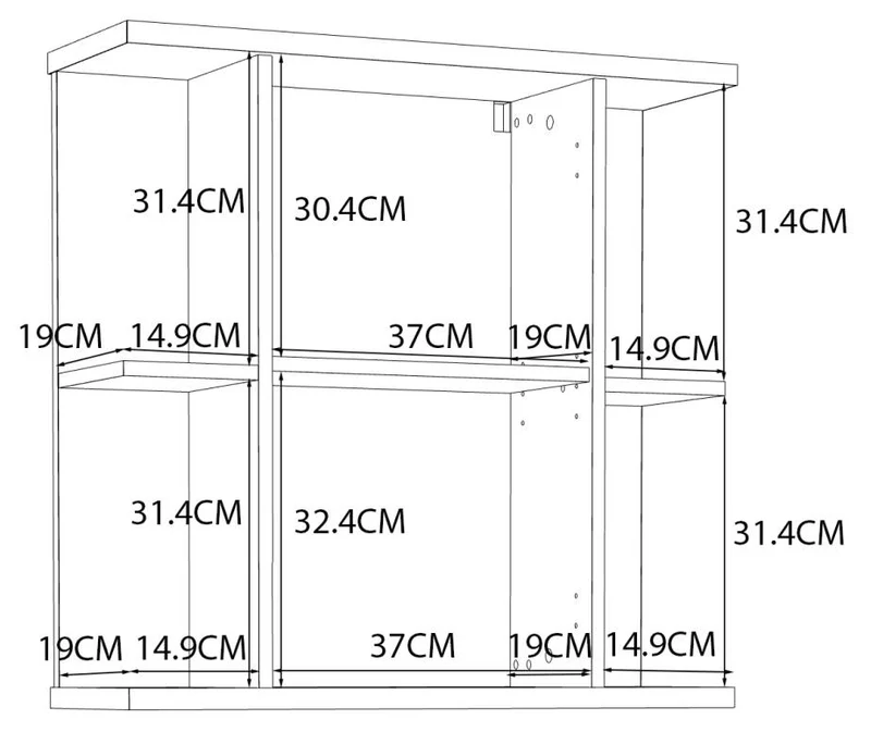 Badezimmer Badmöbel Set CHAMP, 5-tlg., Betongrau Front weiß Hochglanz