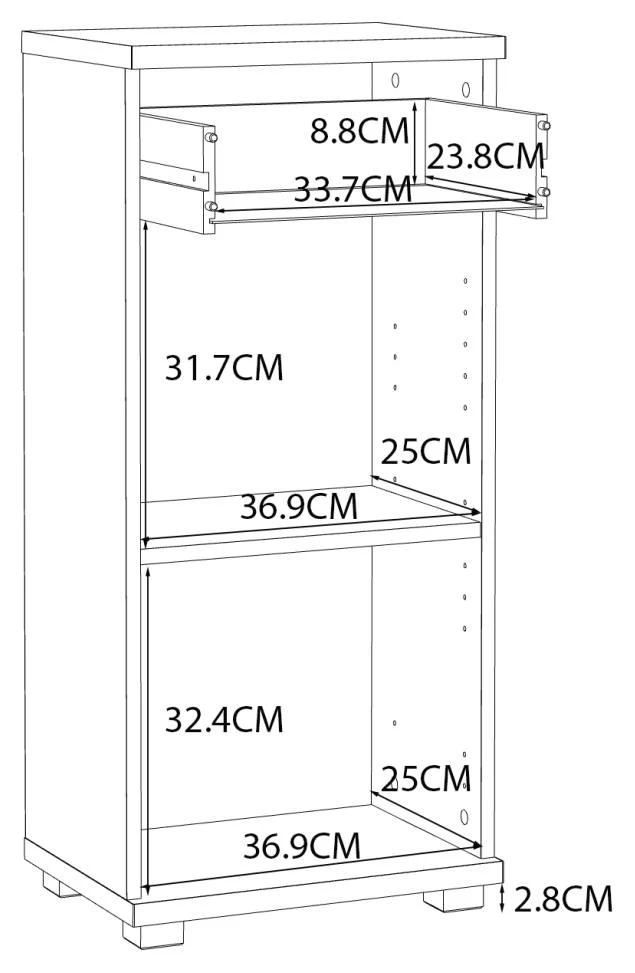 Badezimmer Badmöbel Set CHAMP, 5-tlg., Betongrau Front weiß Hochglanz