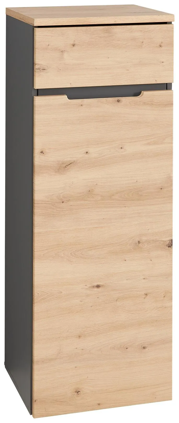 Büroschrank MEMPHIS 1-türig GH13 Front Artisan Eiche Korpus Graphit