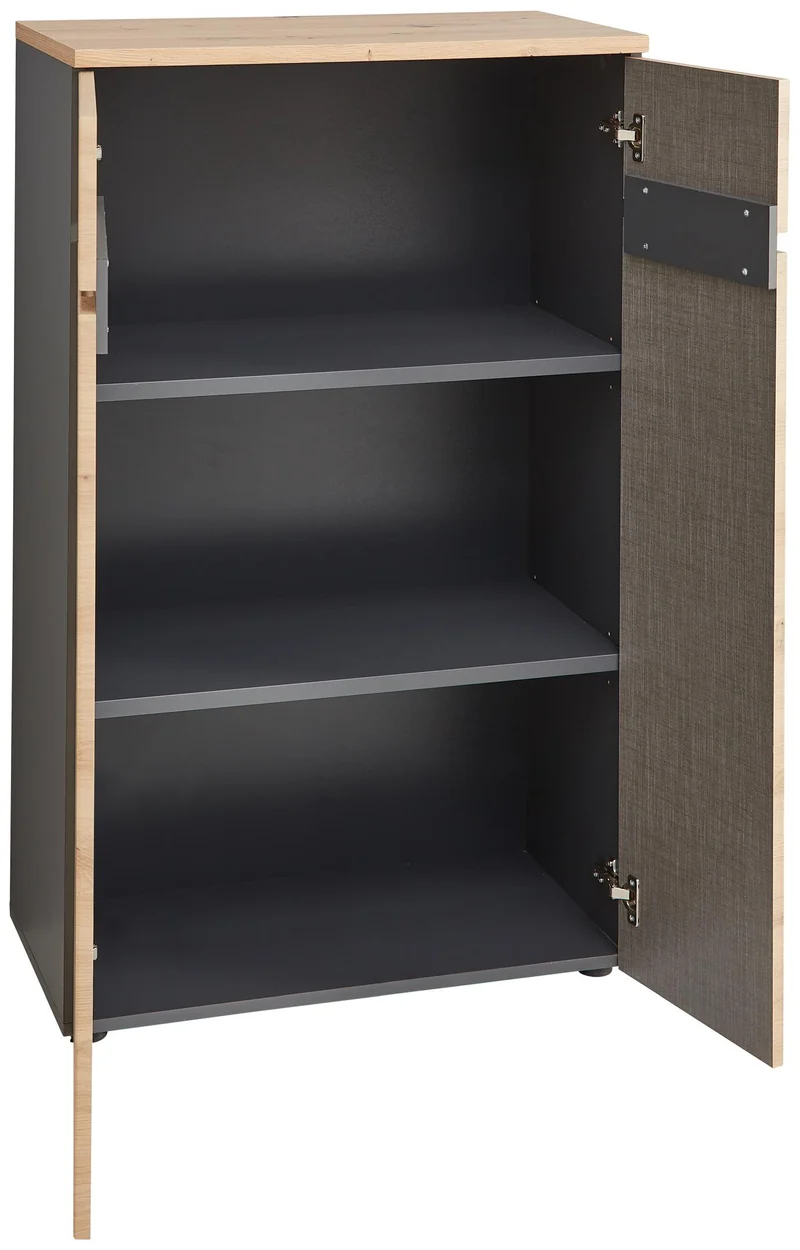 Büroschrank MEMPHIS 2-türig GH10 Front Artisan Eiche Korpus Graphit