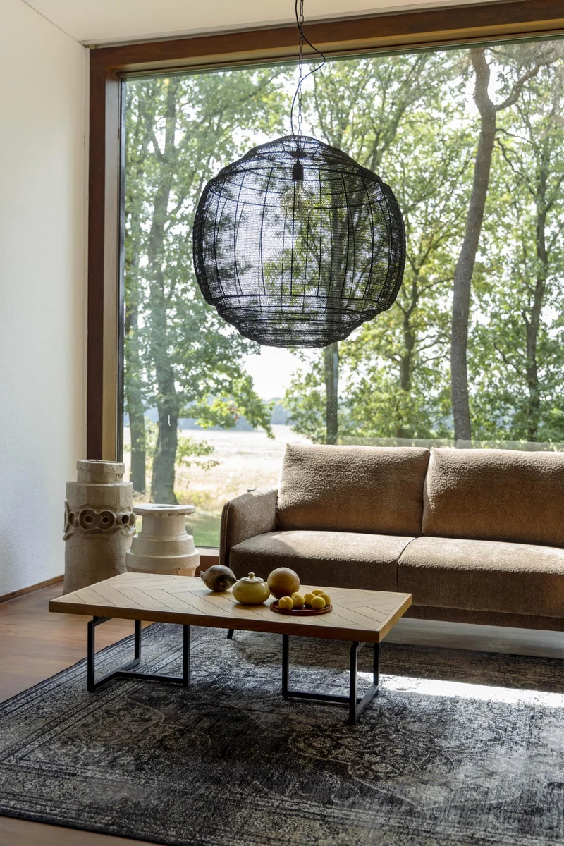 Couchtisch CLASS EICHE mit Fischgrät Platte 120 x 60 cm von DutchBone