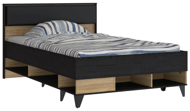 Jugendzimmer LYA mit 4-trg. Schrank Optik: Mauvella / Cabezone Eiche