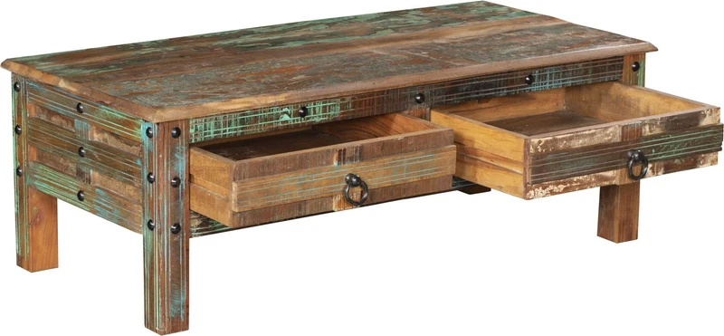 Tisch Couchtisch KALANKA recyceltes Holz Mango, Akazie