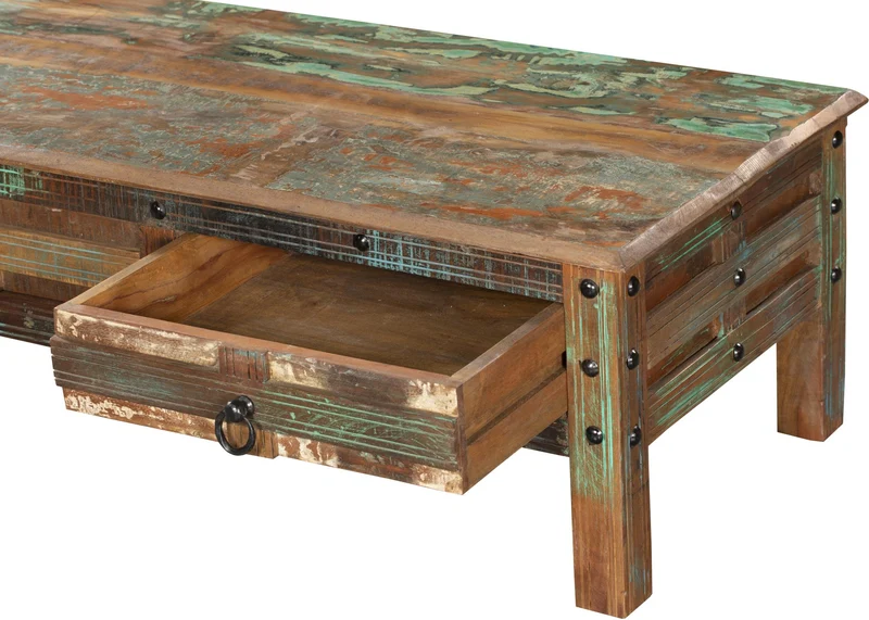 Tisch Couchtisch KALANKA recyceltes Holz Mango, Akazie