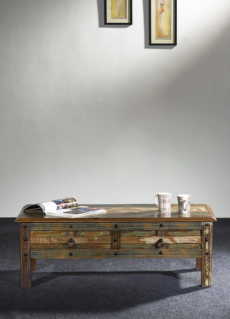 Tisch Couchtisch KALANKA recyceltes Holz Mango, Akazie