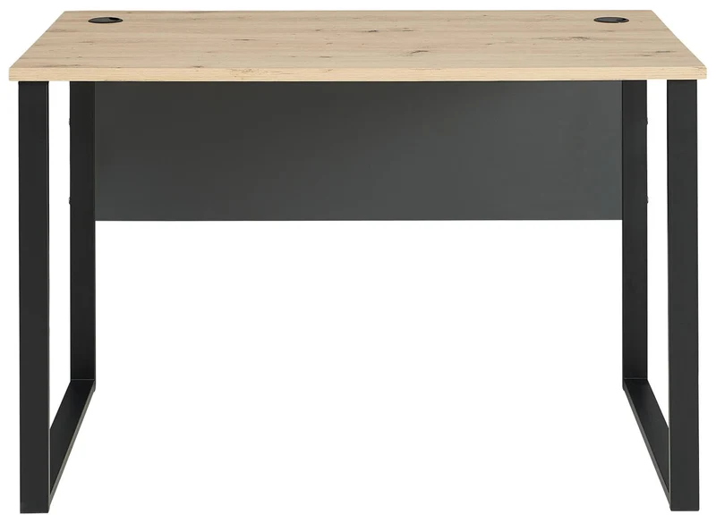 Schreibtisch MEMPHIS Artisan Eiche - Metallgestell schwarz 120 x 73 cm