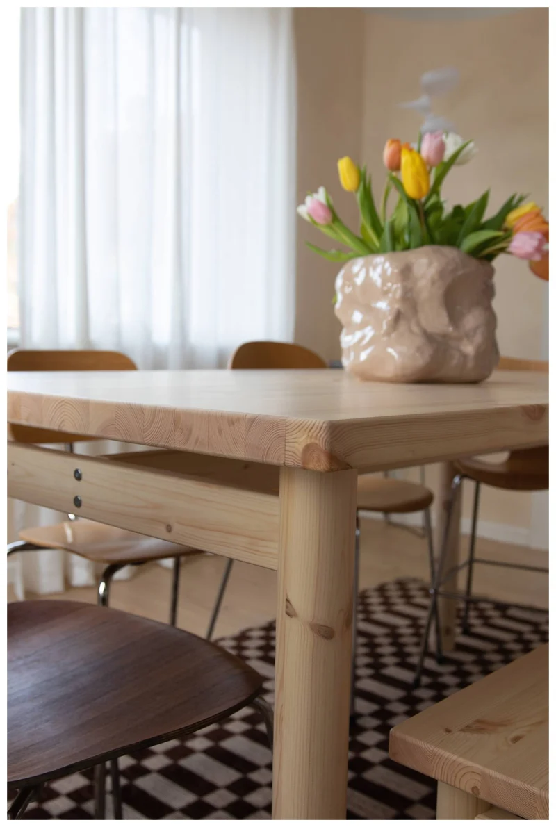 Esstisch PACE 150 x 85 cm Kiefer massiv Natur lackiert von Karup
