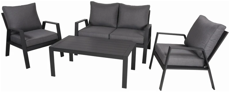 Alu Garten Lounge Sitzgruppe VICTORIA 4-tlg von Garden Pleasure