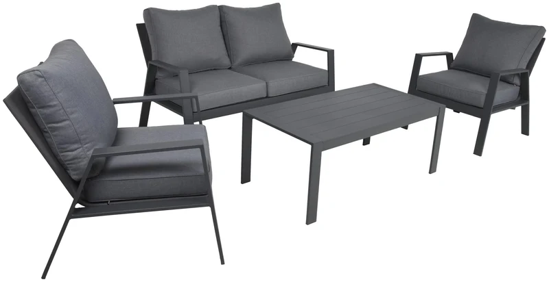 Alu Garten Lounge Sitzgruppe VICTORIA 4-tlg von Garden Pleasure