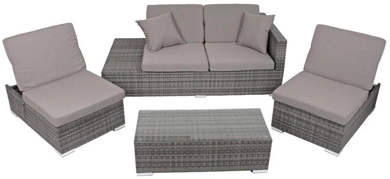 Garten Sitzgruppe Lounge Set ALCUDIA - Geniale Variable Gartengruppe