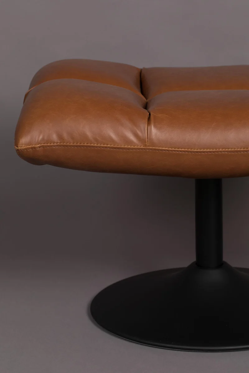 Hocker BAR VINTAGE BROWN Kunstleder von DutchBone