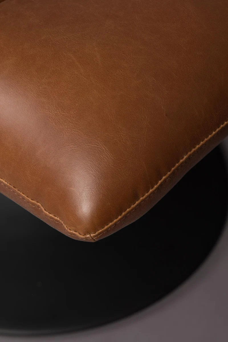 Hocker BAR VINTAGE BROWN Kunstleder von DutchBone