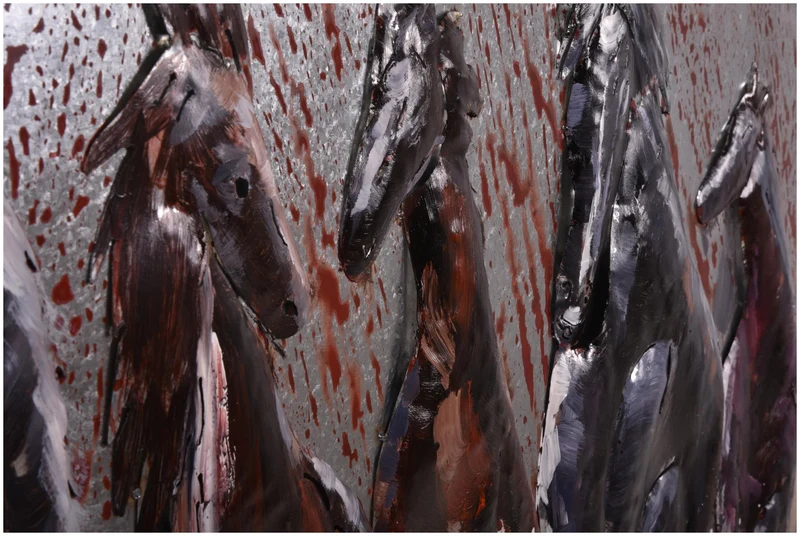 Wandbild Wanddekoration 3D Metallbild Fury 120 x 80 cm