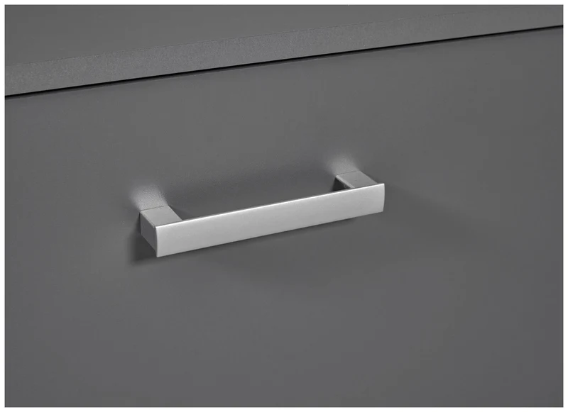Lowboard TV-Kommode ELENZIO Graphit Grau mit 2 Türen und Gerätefach