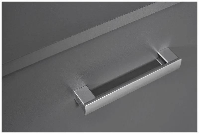 Lowboard TV-Kommode ELENZIO Graphit Grau mit 2 Türen und Gerätefach
