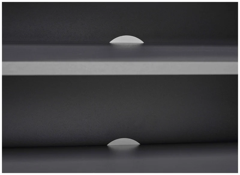 Lowboard TV-Kommode ELENZIO Graphit Grau mit 2 Türen und Gerätefach