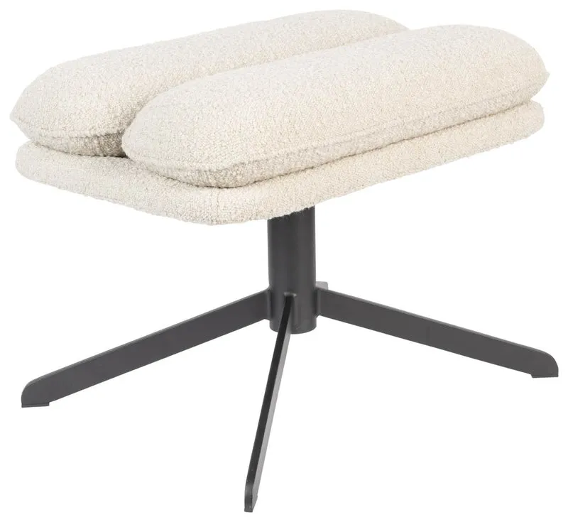 Zuiver Hocker Fußhocker TYLER Bouclé Stoff Beige