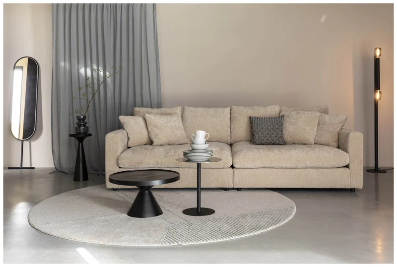 Zuiver 3-sitzer Sofa SENSE NATURE Soft - Hellbeige