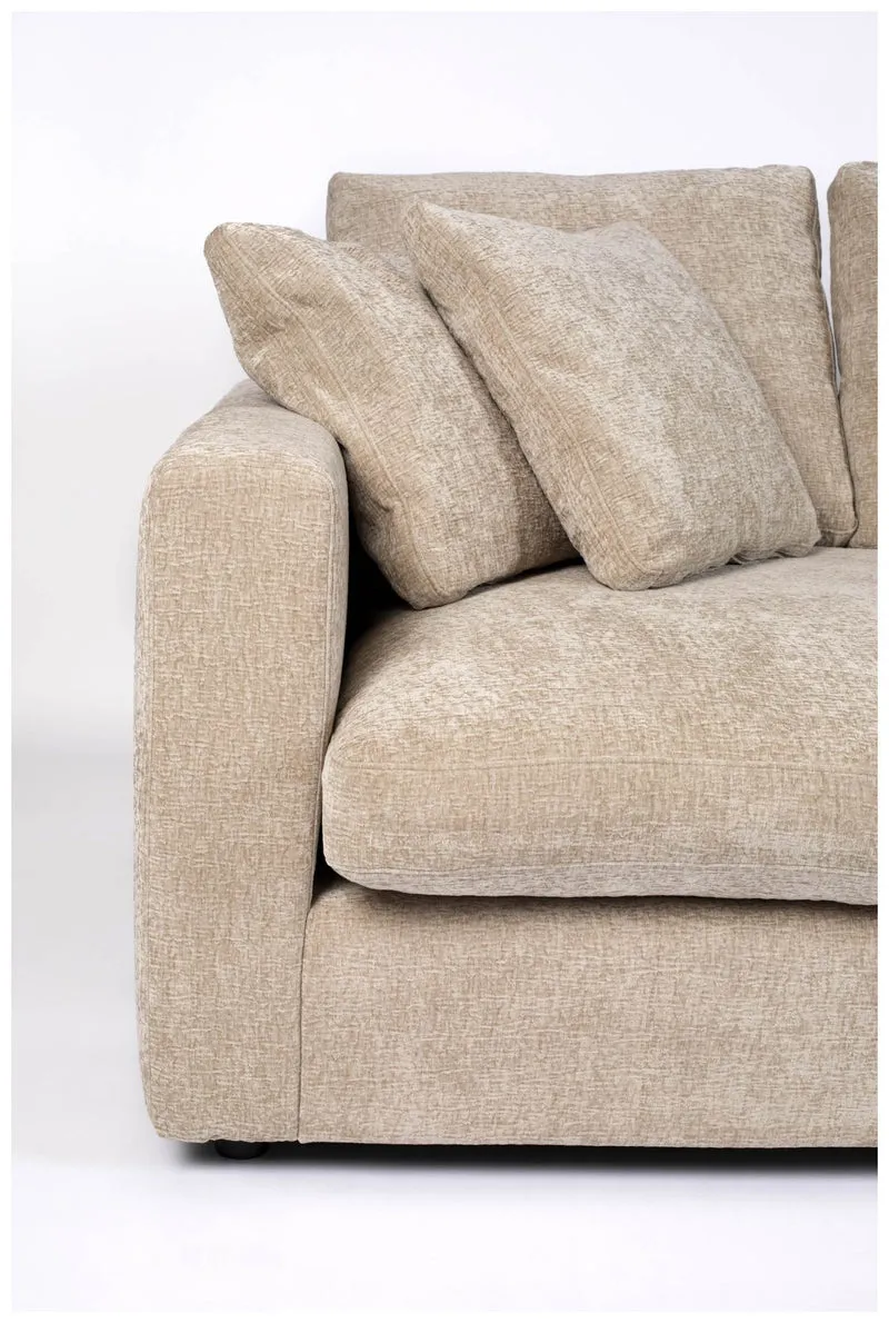 Zuiver 3-sitzer Sofa SENSE NATURE Soft - Hellbeige