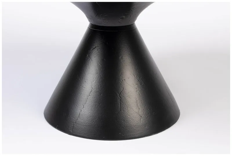 Runder Couchtisch FLOSS BLACK von Zuiver aus Aluminiumguss Ø 60 cm