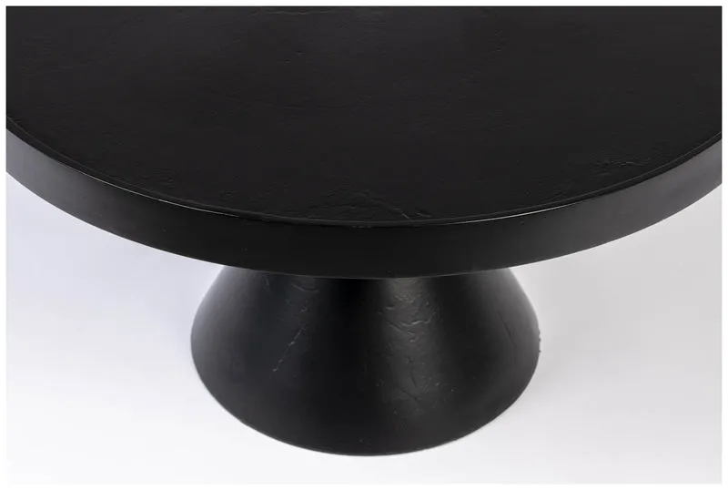 Runder Couchtisch FLOSS BLACK von Zuiver aus Aluminiumguss Ø 60 cm