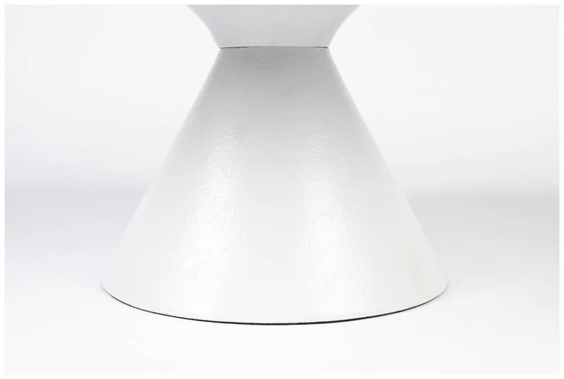 Runder Couchtisch FLOSS WHITE von Zuiver aus Aluminiumguss Ø 60 cm
