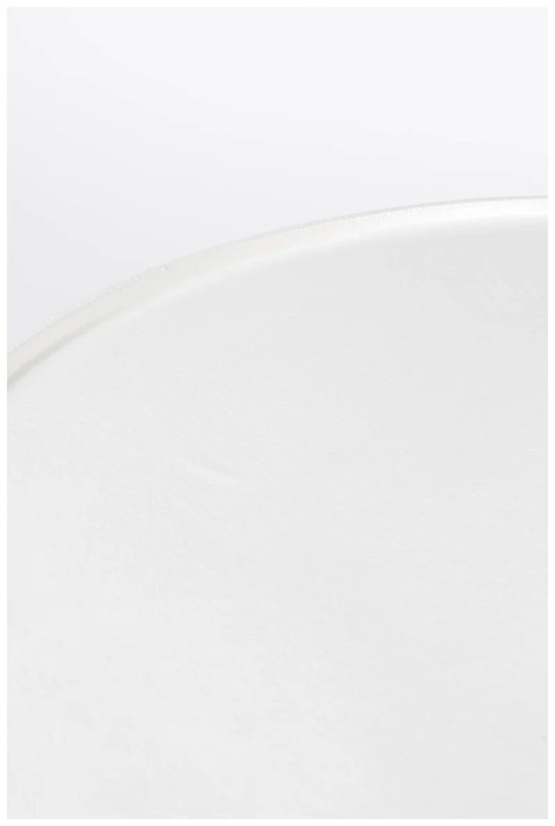 Runder Couchtisch FLOSS WHITE von Zuiver aus Aluminiumguss Ø 60 cm