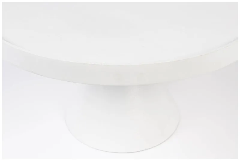 Runder Couchtisch FLOSS WHITE von Zuiver aus Aluminiumguss Ø 60 cm