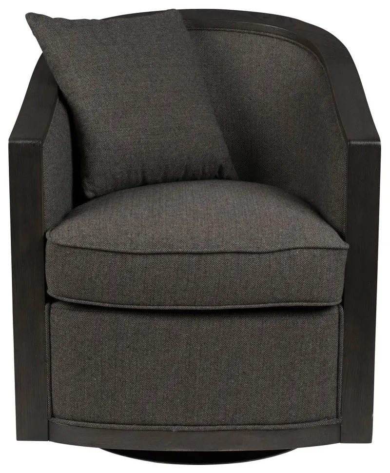Drehbarer Lounge Sessel AMARON Natur und Grau von DutchBone
