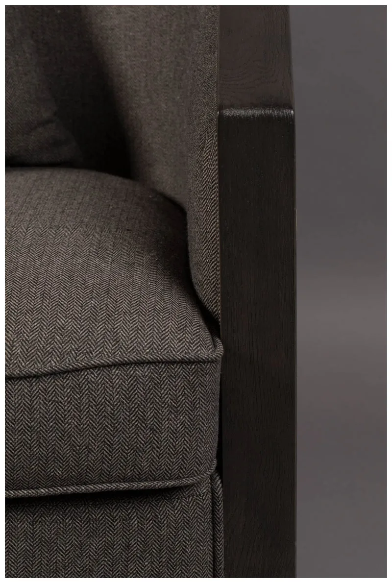 Drehbarer Lounge Sessel AMARON Natur und Grau von DutchBone