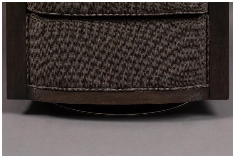 Drehbarer Lounge Sessel AMARON Natur und Grau von DutchBone