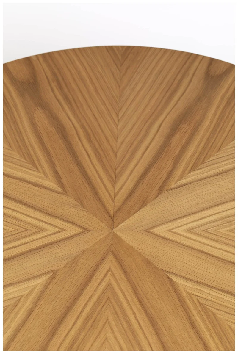 Couchtisch FABIO NATURAL Ø 80 Eiche furniert lackiert